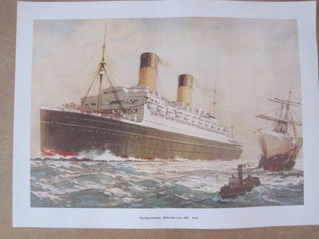 Preview of the first image of PRINT - 1922 Giant ship Homeric.