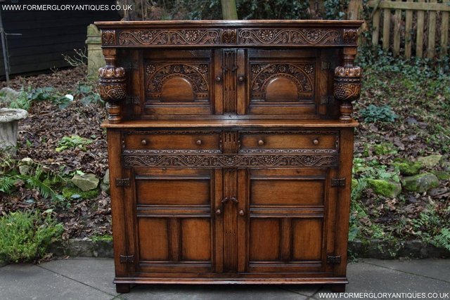 Preview of the first image of TITCHMARSH GOODWIN OAK SIDEBOARD DRESSER CABINET CUPBOARD.