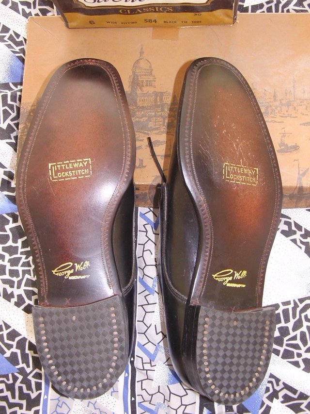 Image 2 of Vintage Savile Row Black Tie Shoes