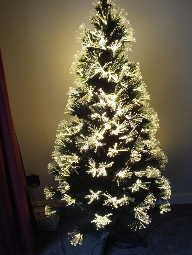 Preview of the first image of Premier Warm White Fibre Optic Christmas Tree (New).