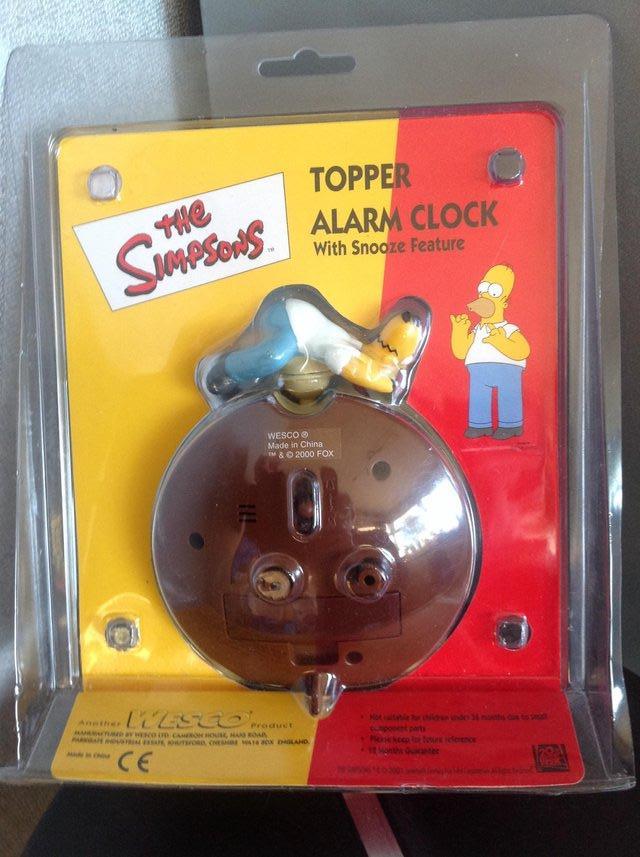 Image 2 of The Simpsons Topper Alarm Clock (with snooze feature)