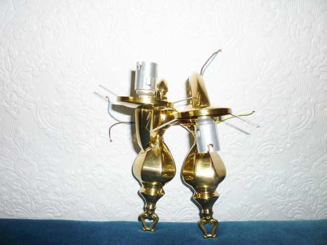 Preview of the first image of Brass wall lights.