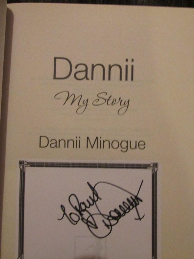 Image 2 of DANNII MINOGUE HAND  SIGNED BOOK