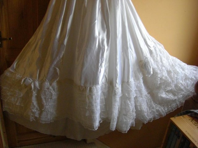 Image 2 of Wedding Dress (Satin & Lace) - Size 8