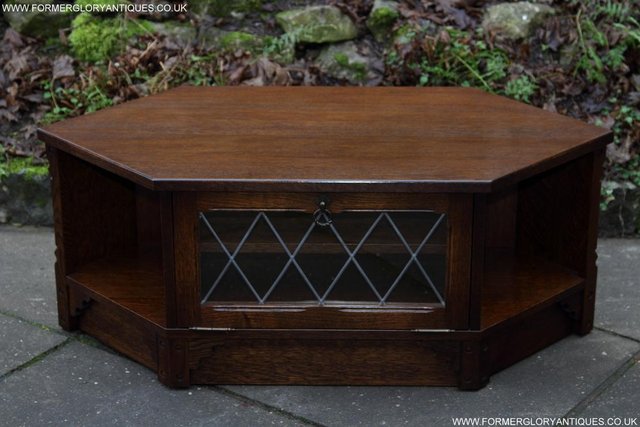 Image 17 of OLD MILL / CHARM DARK OAK TV HI FI CD STAND TABLE CABINET