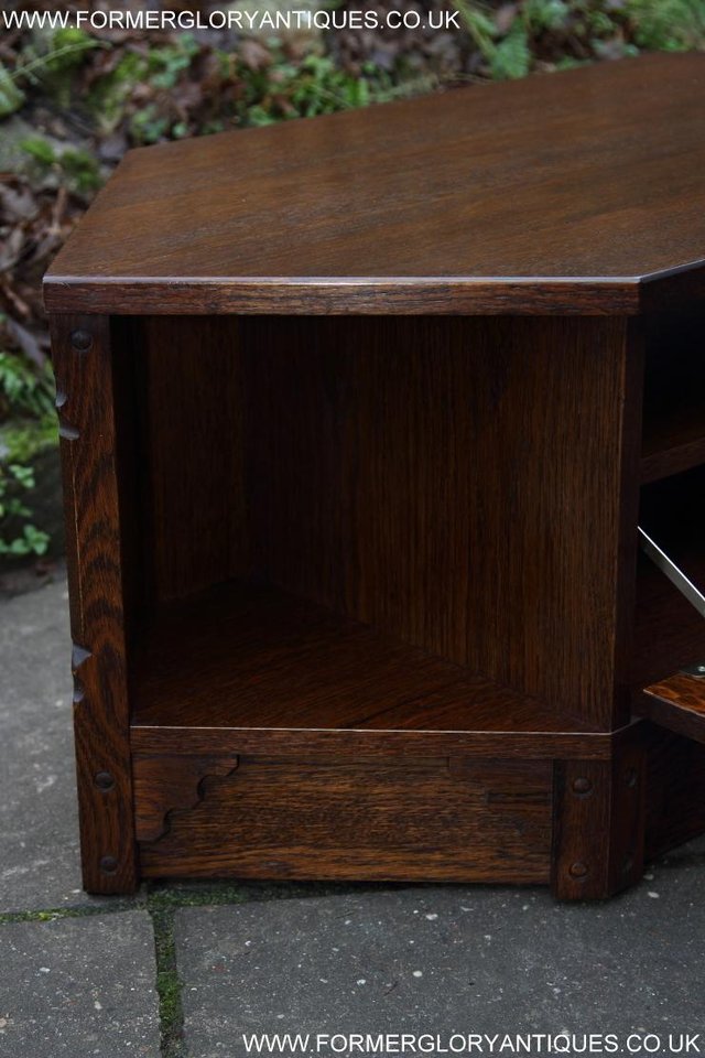 Image 18 of OLD MILL / CHARM DARK OAK TV HI FI CD STAND TABLE CABINET