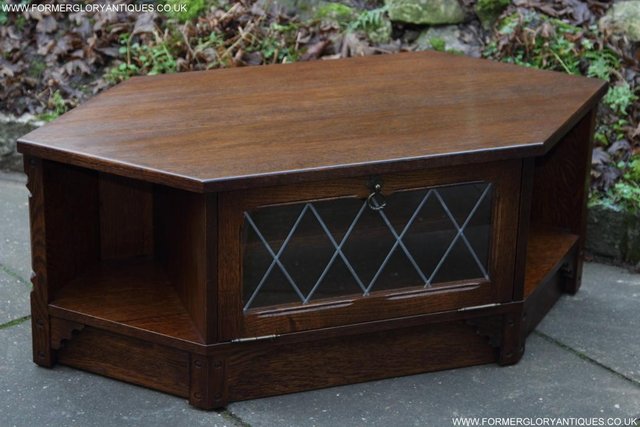 Image 22 of OLD MILL / CHARM DARK OAK TV HI FI CD STAND TABLE CABINET
