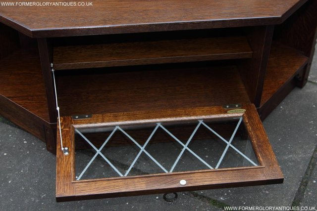Image 28 of OLD MILL / CHARM DARK OAK TV HI FI CD STAND TABLE CABINET