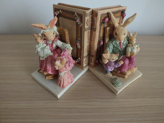 Preview of the first image of Peter Rabbit Style Bookends (New in Box).