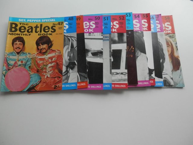 Preview of the first image of A COMPLETE SET OF 77 ORIGINAL BEATLES MONTHLIES.
