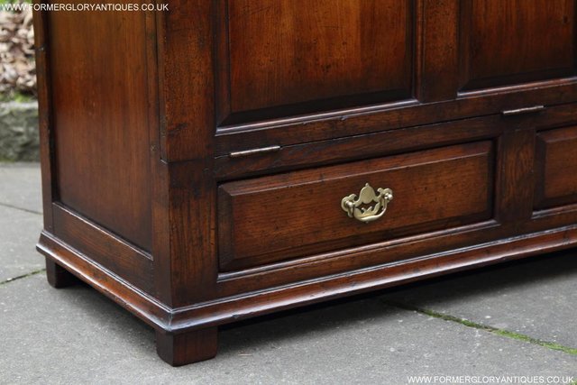 Image 15 of TITCHMARSH & GOODWIN OAK BLANKET DOWER CHEST BOX COFFER