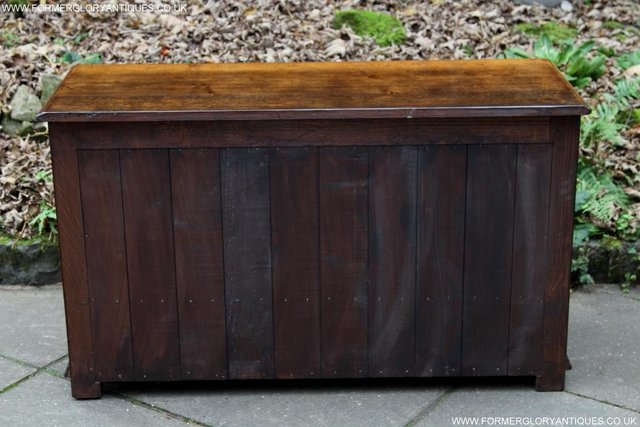 Image 25 of TITCHMARSH & GOODWIN OAK BLANKET DOWER CHEST BOX COFFER