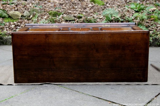 Image 51 of TITCHMARSH & GOODWIN OAK BLANKET DOWER CHEST BOX COFFER