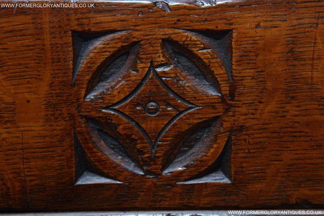 Image 17 of TITCHMARSH & GOODWIN CARVED OAK CHEST OF FOUR DRAWERS STAND