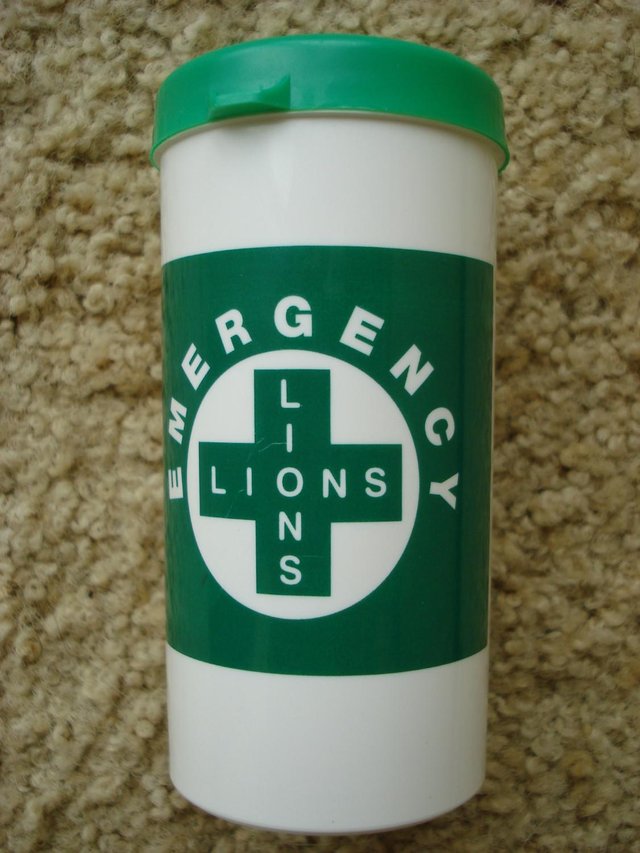 Preview of the first image of NEW EMERGENCY TUBE FOR HOME HEALTH SECURITY BY LIONS INT..