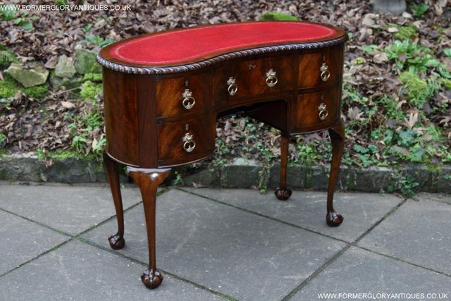 Image 62 of MAHOGANY KIDNEY WRITING DESK TABLE COMPUTER LAPTOP STAND