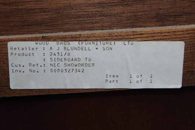 Image 4 of AN OLD CHARM TUDOR OAK DRESSER BASE SIDEBOARD CABINET TABLE