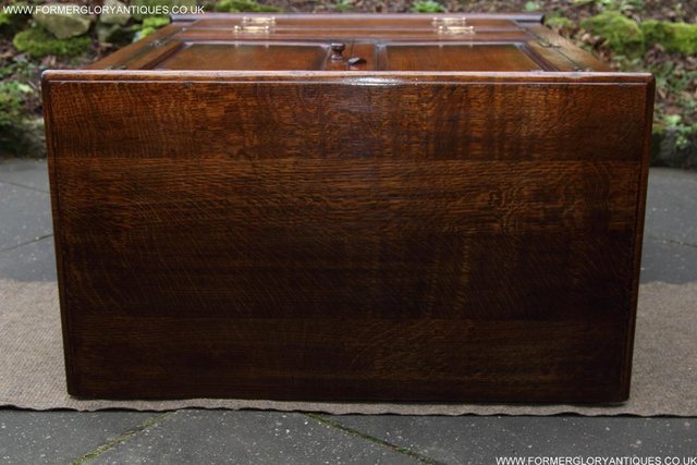 Image 7 of TITCHMARSH AND GOODWIN OAK TV HI FI DVD STAND TABLE CABINET