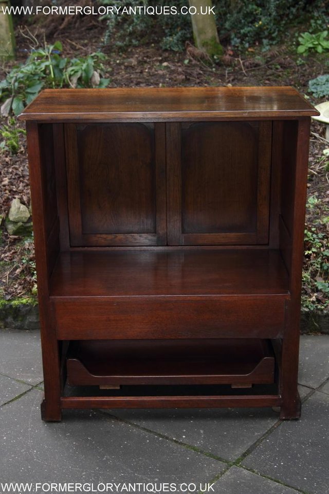 Image 17 of TITCHMARSH AND GOODWIN OAK TV HI FI DVD STAND TABLE CABINET