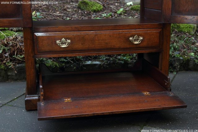 Image 37 of TITCHMARSH AND GOODWIN OAK TV HI FI DVD STAND TABLE CABINET