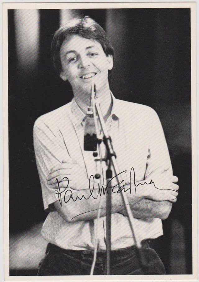Preview of the first image of Paul McCartney Promo Postcard MPL 1983.