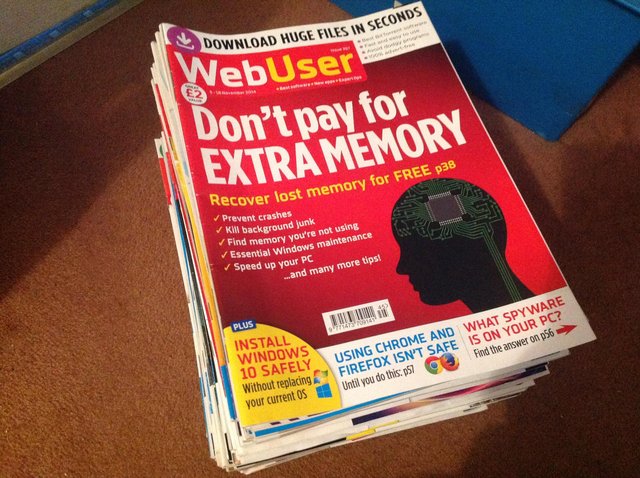 Preview of the first image of "Web-User" magazines ("for people who love the Internet").