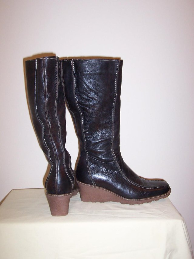 Image 2 of Ladies Brown Moshulu Boots ...