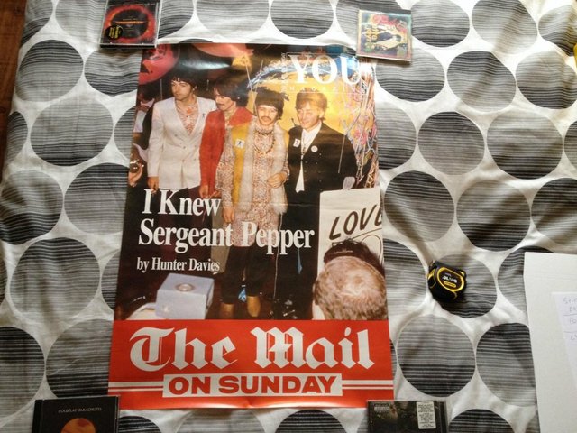 Preview of the first image of Beatles Large Poster I Knew Sergeant Pepper Mail On Sunday.
