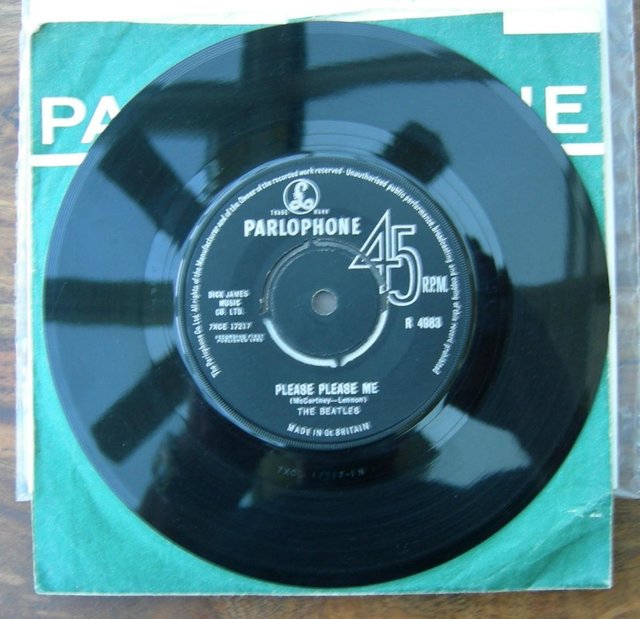 Preview of the first image of Beatles Please Please Me Black Label Single R4983.