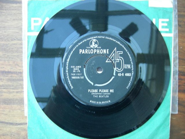Preview of the first image of Beatles Please Please Me Black Label Single45-R4983.