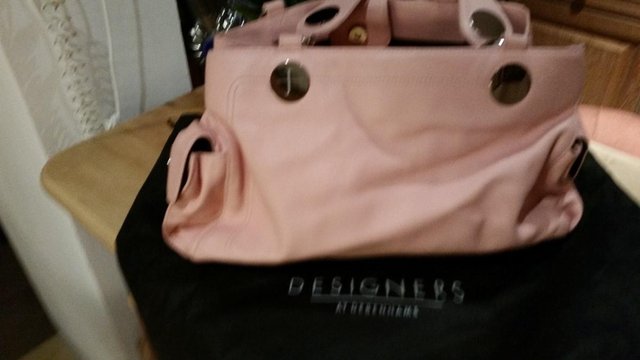Preview of the first image of Jasper Conran Handbag - soft leather pink handbag by.