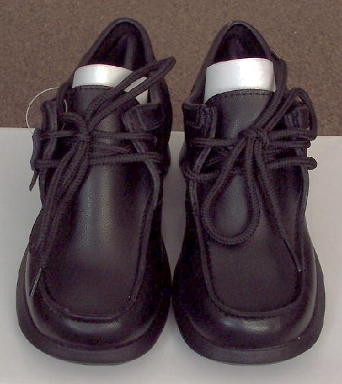 Image 3 of 2 Pairs Of Girls Black Leather School Shoes (New & Boxed)