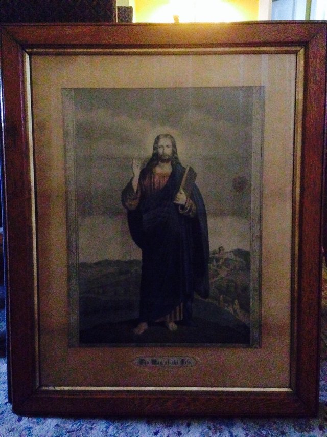 Preview of the first image of Lithographic religious Jesus print.