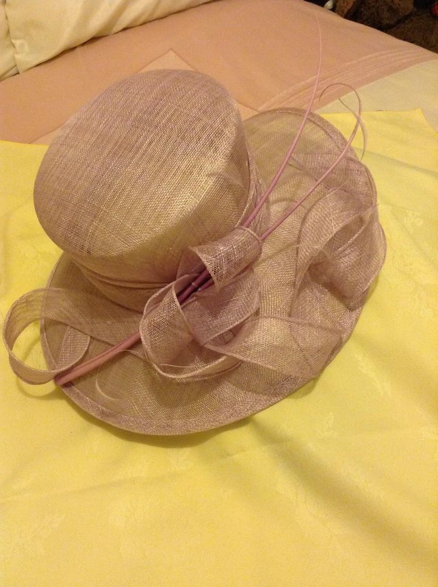 Preview of the first image of Wedding Hat. Lilac (Victoria Ann).