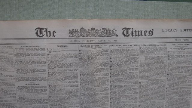 Image 2 of March 16th 1922 Newspaper