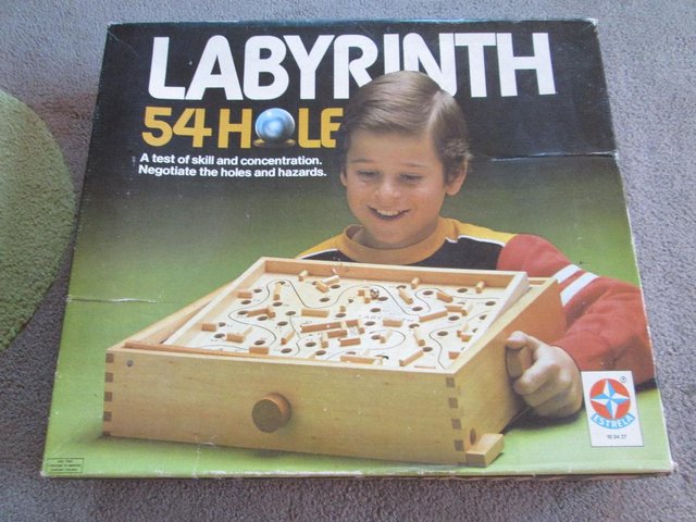 Preview of the first image of Labyrinth 54 Hole Maze game (Incl P&P).
