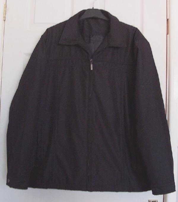 Preview of the first image of Mens Smart Black Casual Zip Up Jacket By BHS - Sz M  B19.