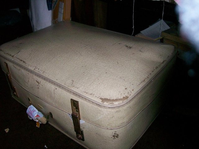 Image 2 of Whitey Cream 26" Expanding Suitcase. Ref L1049 OK.