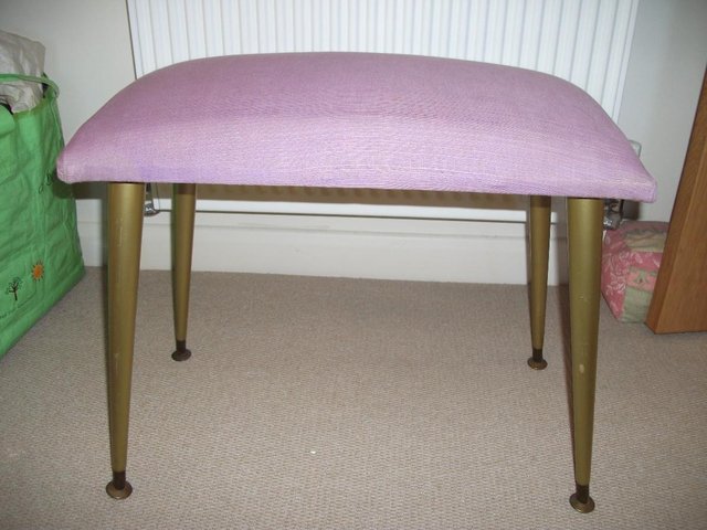 Preview of the first image of VINTAGE DRESSING TABLE STOOL.