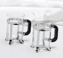 Preview of the first image of 2 CAFETIERE PLUS 4 MATCHING GLASS CUPS 30.00 FOR THE WHOLE S.