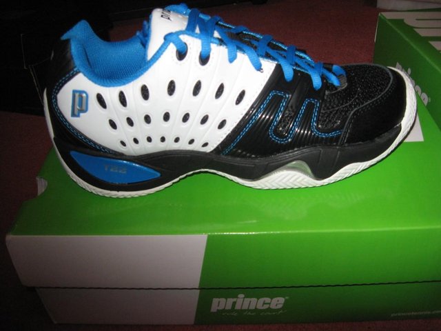 Preview of the first image of Brand new Prince T22 Clay Court Tennis Shoes - Size 7.