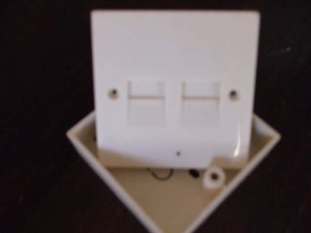 Preview of the first image of BT STYLE TWIN TELEPHONE SOCKET (ONLY £1.00).