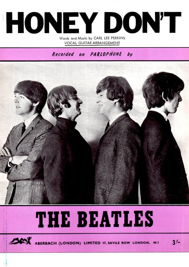 Image 2 of WANTED Beatles Sheet Music Honey Dont  Ringo Theme