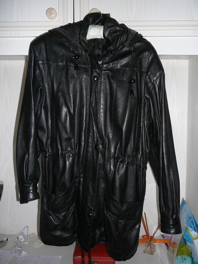 Preview of the first image of Ladies leather coat.