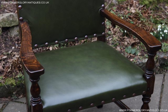Image 29 of LEATHER RUPERT NIGEL GRIFFITHS OFFICE DESK TABLE ARMCHAIR