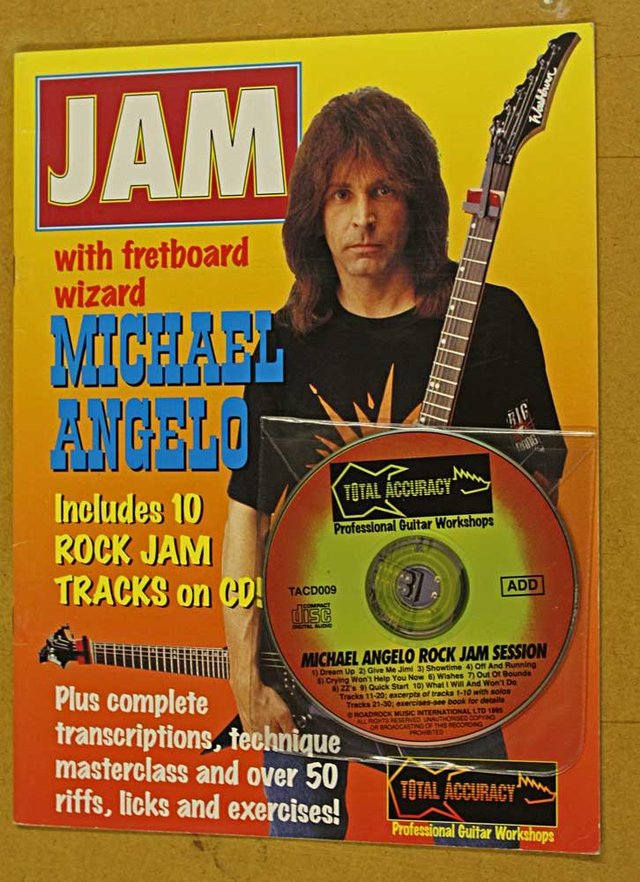 Preview of the first image of Michael Angelo Jam rock CD and transcriptions.