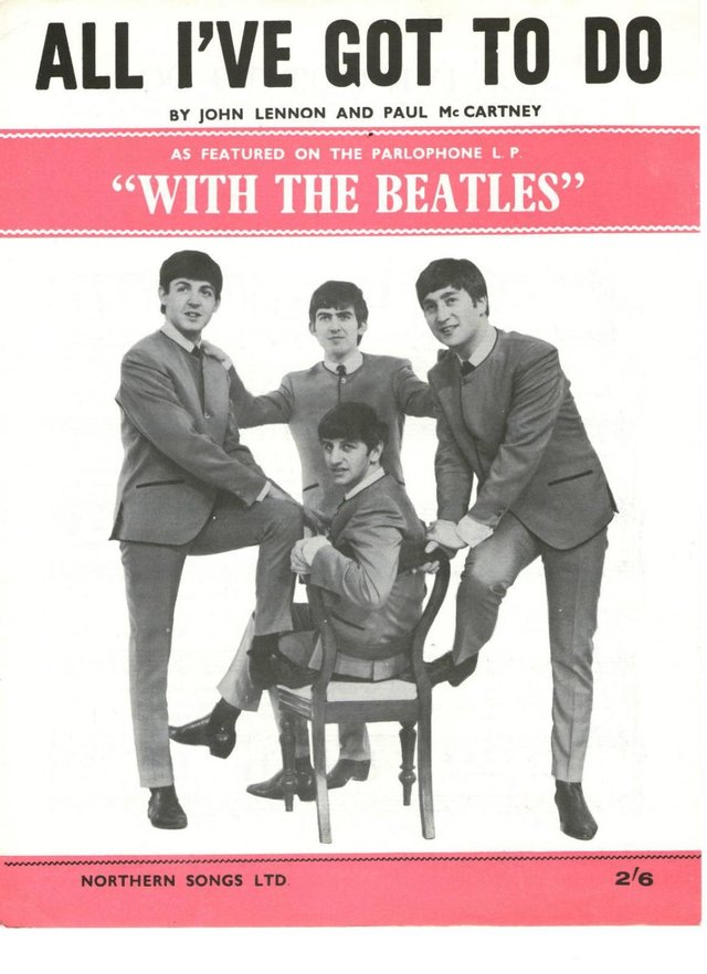 Image 2 of WANTED BEATLES SHEET MUSIC ALL I'VE GOT TO DO & YER BLUES
