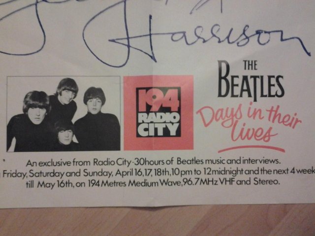 Image 2 of Original Beatles Poster for 194 Radio City Liverpool