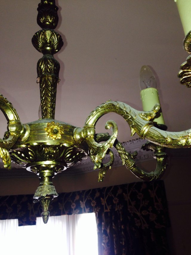 Preview of the first image of Beautiful French/Belgian 5 Arm Chandelier.