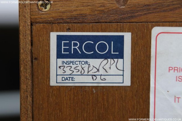 Image 2 of ERCOL GOLDEN DAWN DISPLAY DRINKS CABINET SIDEBOARD DRESSER